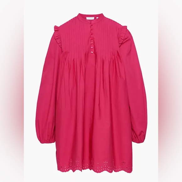 NWT Aritzia Little Moon Helena Poplin Dress Pink - Picture 4 of 7